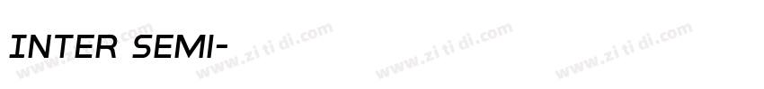 Inter Semi字体转换